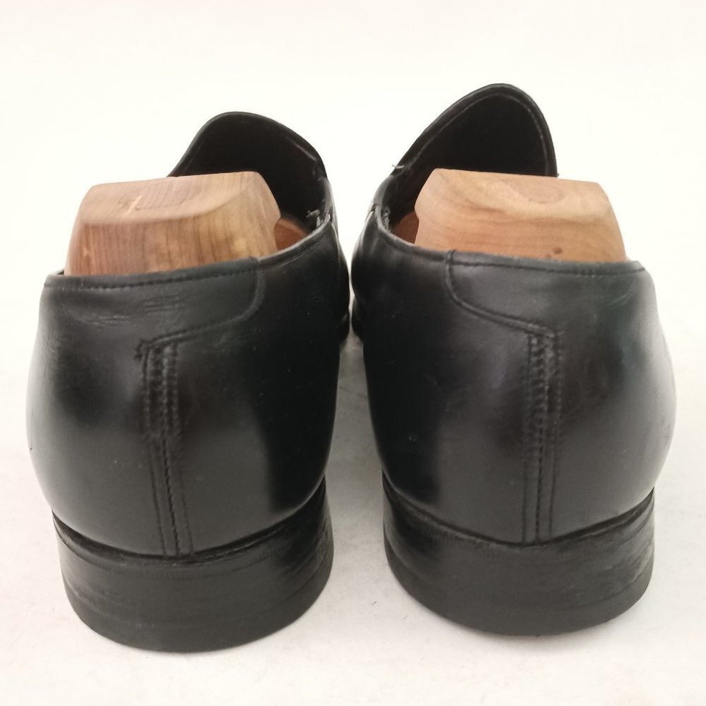 🖤 Vintage FREEMAN Bootmaker Guild Black Leather Slip on Loafers Size 7.5 D 🖤 - Picture 9 of 12
